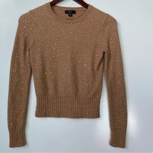 J. Crew TAN Gemstone sweater in supersoft yarn XXS